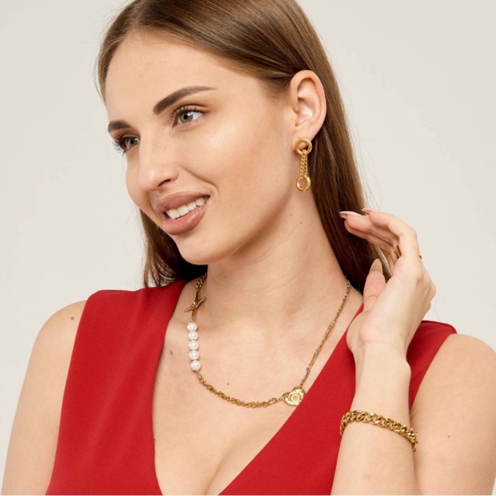 Necklace 18K Gold Plated Stainless Steel
